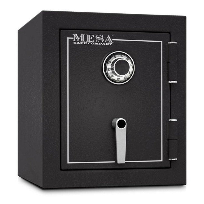 MESA 3.3 Cubic Foot Combination Lock Burglary & Fire Safe - All Steel Safe - Hammered Grey