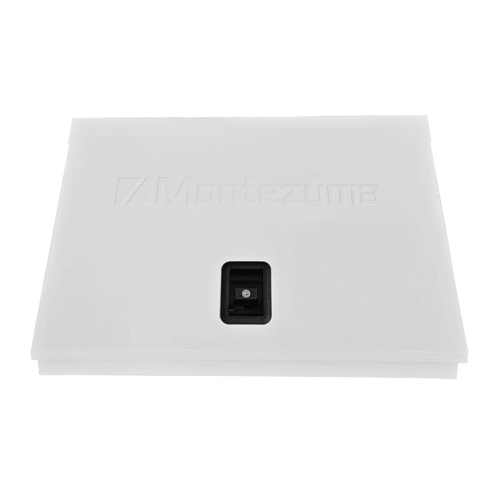 30" x 15" Montezuma Triangle Toolbox (White with black detailing)