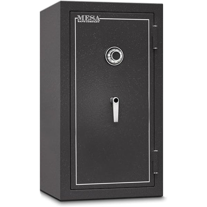 MESA 6.4 Cubic Foot Combination Lock Burglary & Fire Safe - All Steel Safe - Hammered Grey