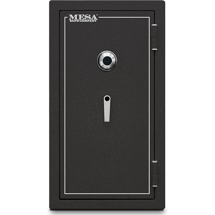 MESA 6.4 Cubic Foot Combination Lock Burglary & Fire Safe - All Steel Safe - Hammered Grey