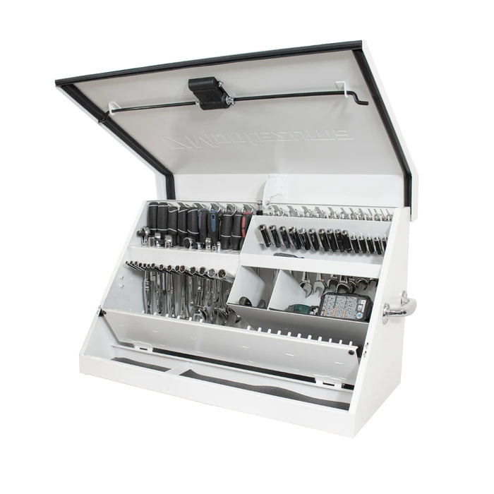 30" x 15" Montezuma Triangle Toolbox (in white)