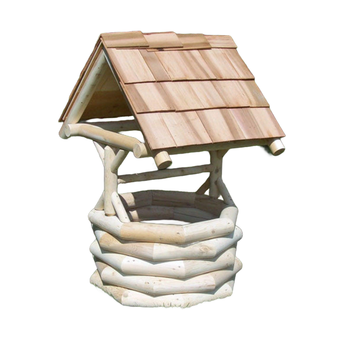 24" Log Wishing Well by Leisurecraft