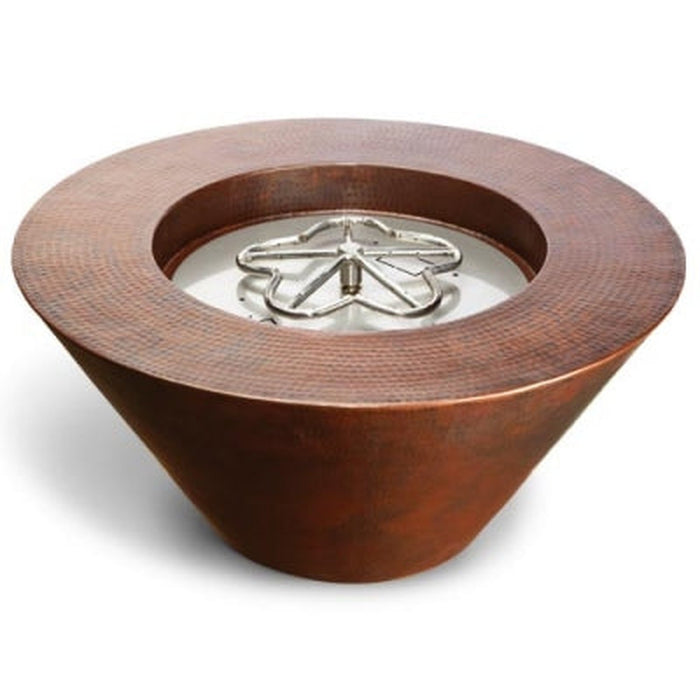 HPC Fire Elegant Mesa Copper Fire Bowl with Electronic Ignition