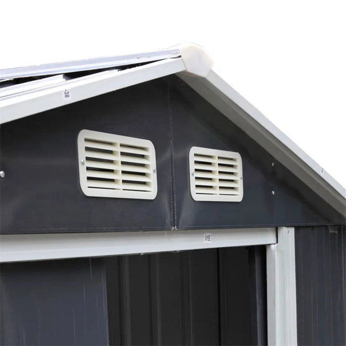 Jaxpety 4.2’x7’ Metal Shed: Outdoor Storage Solution and Tool Organizer