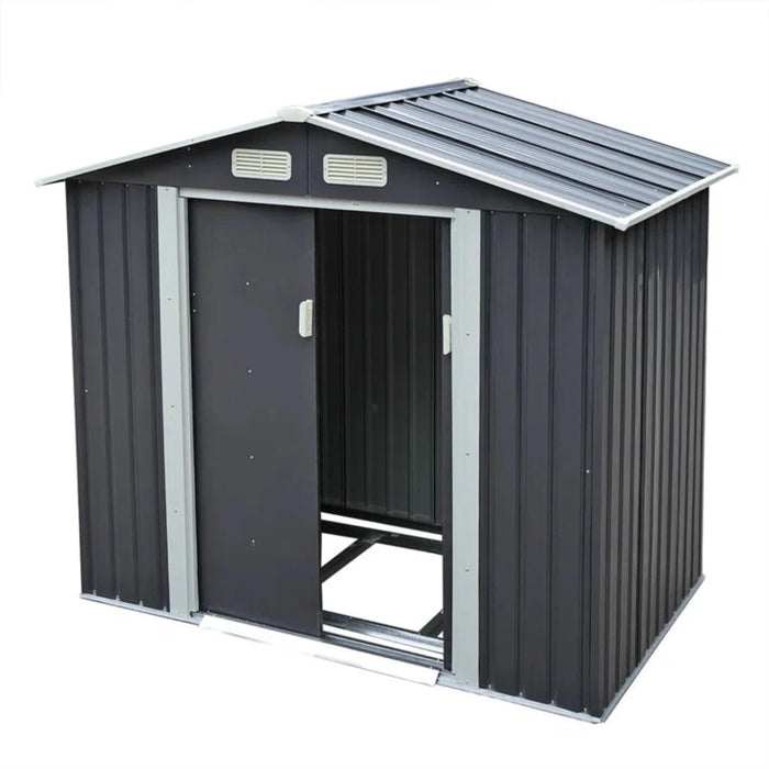 Jaxpety 4.2’x7’ Metal Shed: Outdoor Storage Solution and Tool Organizer