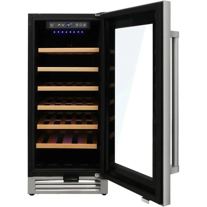 Thor Kitchen - 15" Single Zone Wine Cooler - 33 Wine Bottle Capacity, TWC1501