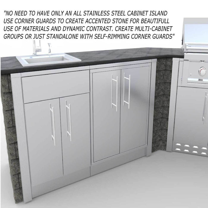 Left-Side Base Cabinet 3-Inch End Corner Guard Panel