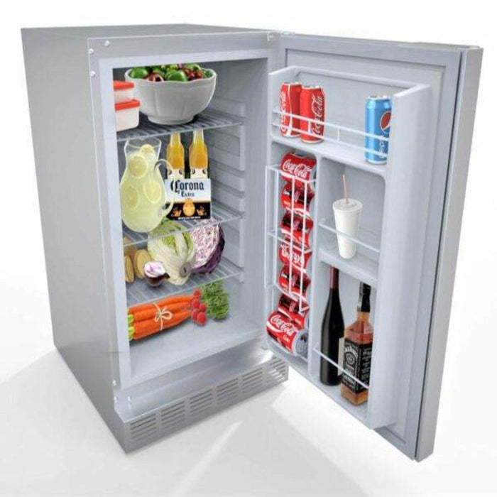 Outdoor Rated Refrigerator - 304 Stainless Steel - 4.1 Cubic Feet