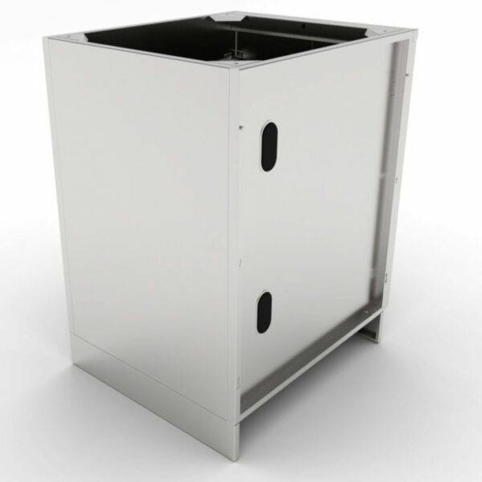 Full Height Double Door Base Cabinet - 24 Inches Wide - Features Two Shelves and Door Pockets