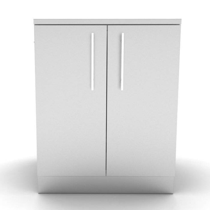 Full Height Double Door Base Cabinet - 30 Inches Wide - Features Two Shelves and Door Pockets