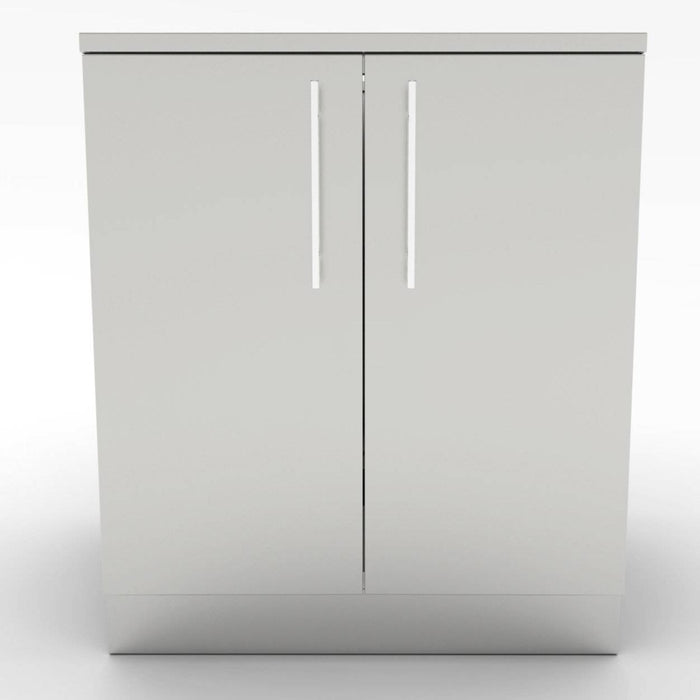 Full Height Double Door Base Cabinet - 36 inches Wide - Equipped with Two Shelves and Door Pockets