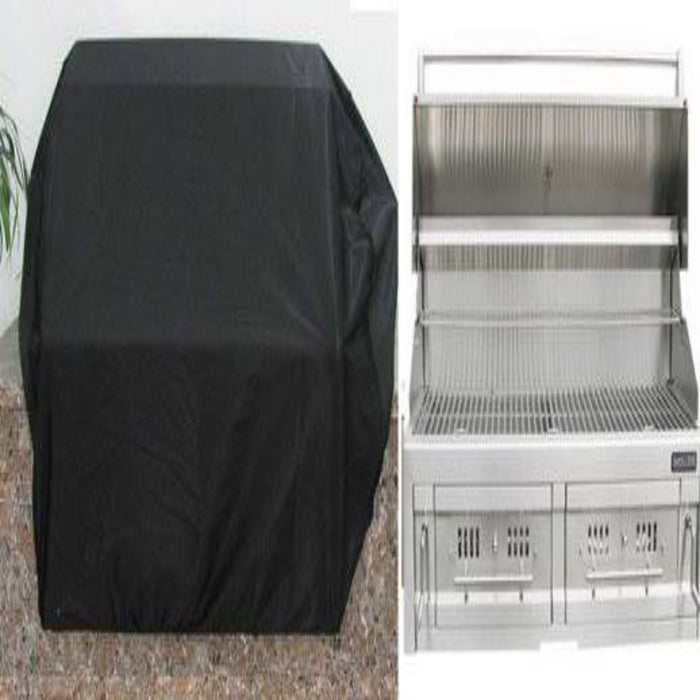 Grill Cover for 42-inch Drop-in Charcoal Grills - 48.8" Wide and 31" Tall - Water-resistant