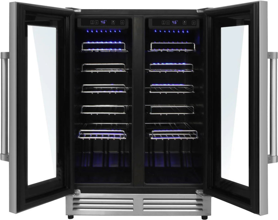 Thor Kitchen Package - 30" Electric Range, Range Hood, Microwave, Refrigerator, Dishwasher, Wine Cooler, AP-TRE3001-8