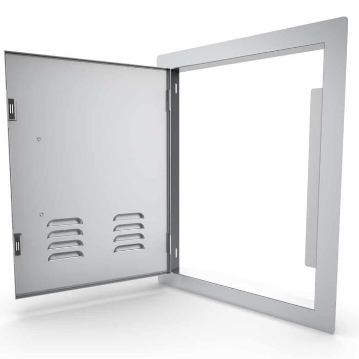 Left-Swinging Vertical Single-Access Vented Door - 17" x 24" - Classic Series