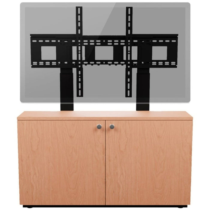 Avteq Thin 2-Bay Credenza - Supports a Single Display up to 85" / Dual Displays Up to 70"