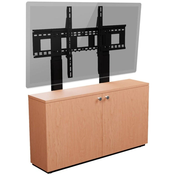 Avteq Thin 2-Bay Credenza - Supports a Single Display up to 85" / Dual Displays Up to 70"