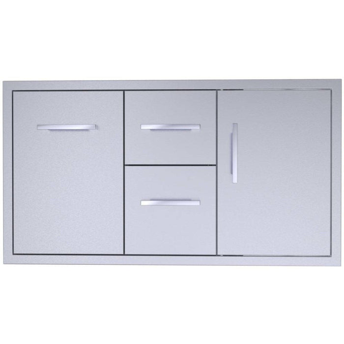 Signature Series 42-Inch Double Drawer Door Combo - Dual-Drawer Setup Coupled With Double Doors