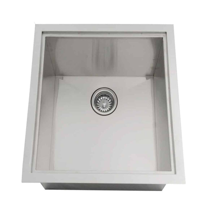 Dual-purpose Over/Under 20″ x 20″ x 12″ Height Single Basin Sink - Features a Cover