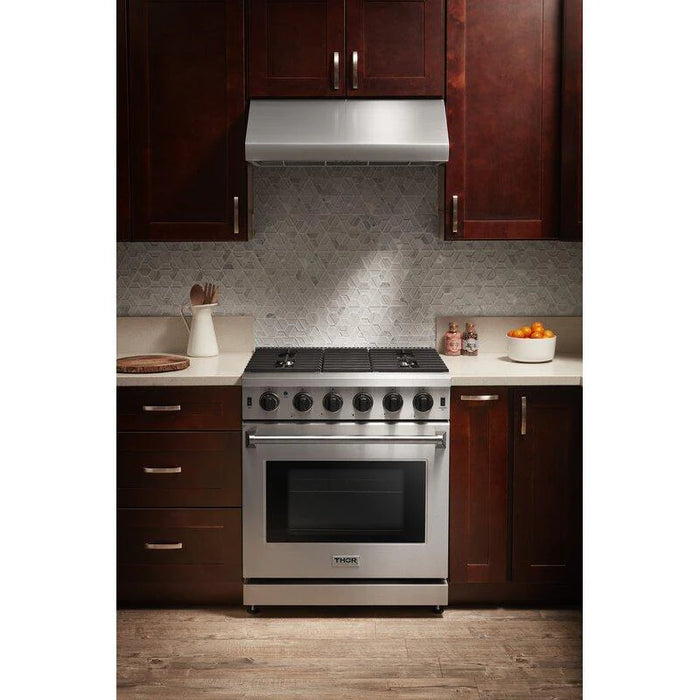 Thor Kitchen Package - 30" Gas Range, Range Hood, Microwave, AP-LRG3001U-5