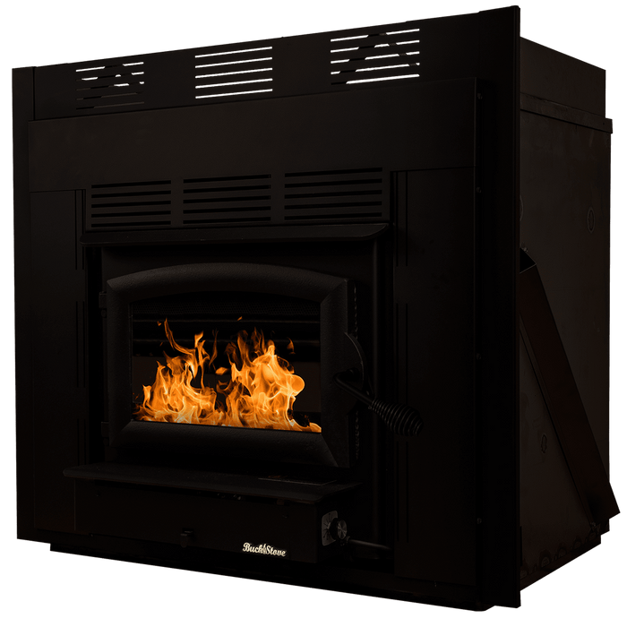 22" Wood Burning Buck Stove with Black Door - 1.6 Cubic Feet