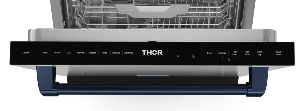 Gordon Ramsay by THOR Kitchen 24" Dishwasher in Stainless Steel with Navy Blue Accents, DW24X8BA99-BLU