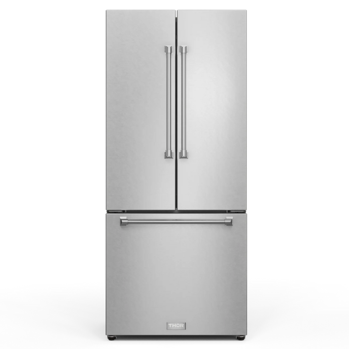 Gordon Ramsay by THOR Kitchen Package - 48" Gas Range, 30" Refrigerator with Ice Maker and Dishwasher in Stainless Steel, AP-RSG48ELP-1