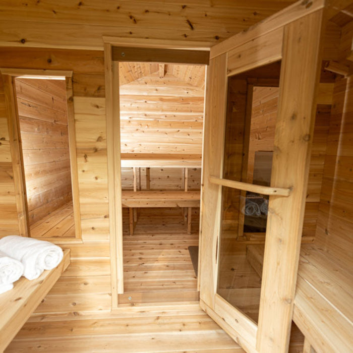 Georgian Cabin Sauna with Changing Room by Leisurecraft CT