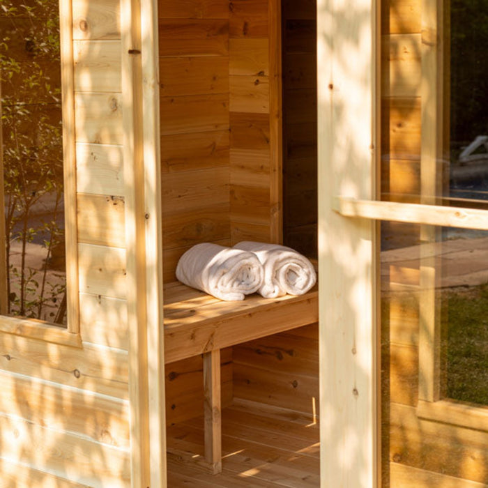 Georgian Cabin Sauna with Changing Room by Leisurecraft CT