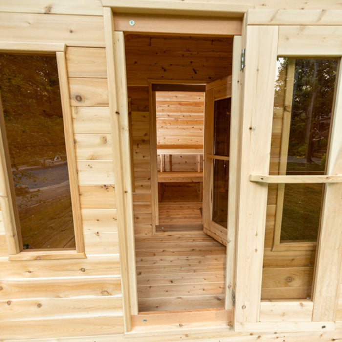 Georgian Cabin Sauna with Changing Room by Leisurecraft CT