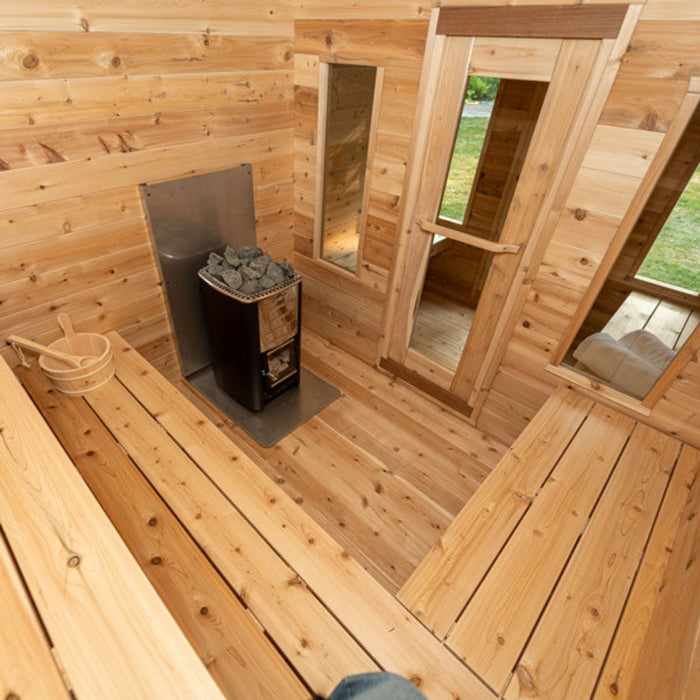 Georgian Cabin Sauna with Changing Room by Leisurecraft CT