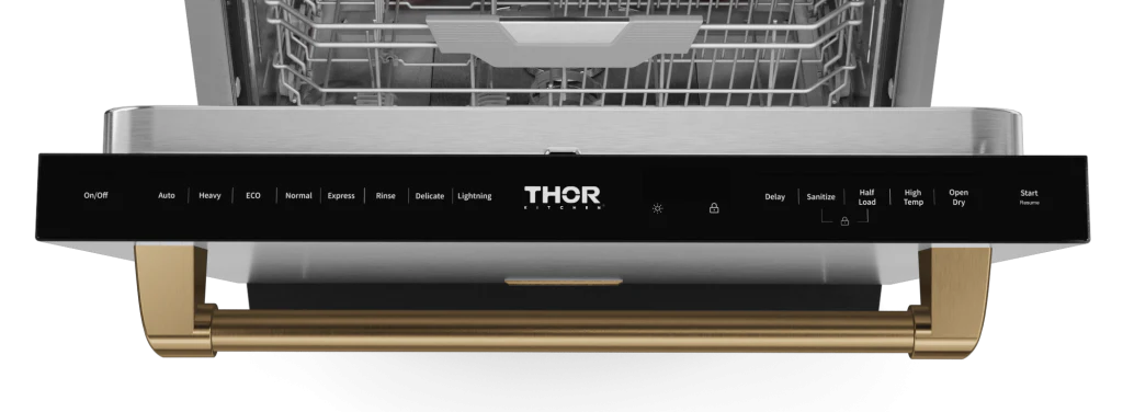 Gordon Ramsay by THOR Kitchen 24" Dishwasher in Stainless Steel with Bronze Accents, DW24X8BA99-BRZ