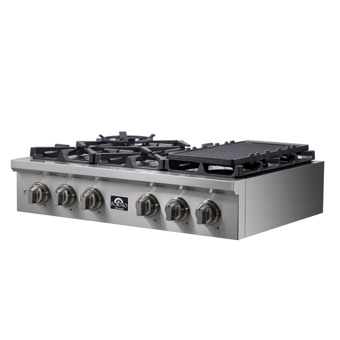 Forno Alta Qualita 36" Pro-Style Gas Rangetop