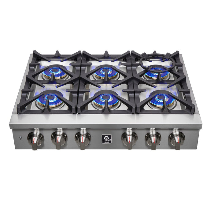 Forno Alta Qualita 36" Pro-Style Gas Rangetop