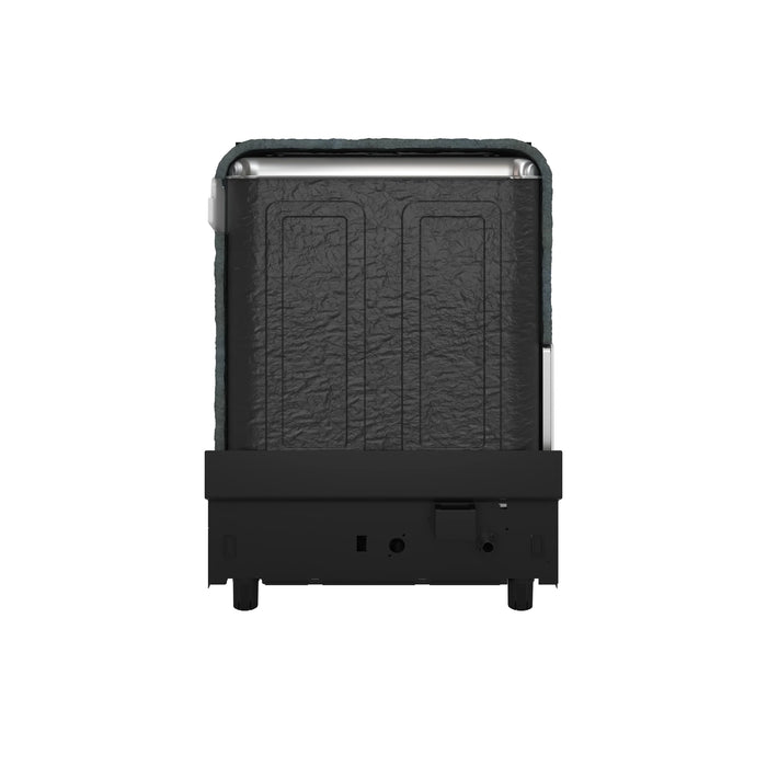 FORNO Espresso Pozzo 24" Built-In Dishwasher in Black with Silver Handles, FDWBI8067-24BLK