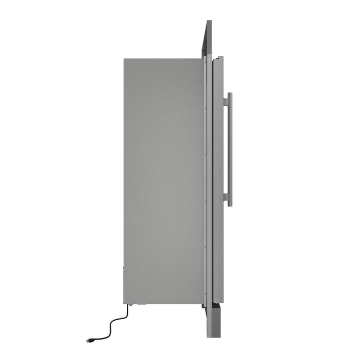FORNO Maderno 28" 13.6 cu. ft. Right Swing Convertible Refrigerator/ Freezer with Modern Trim Kit, FFFFD1722-32RS