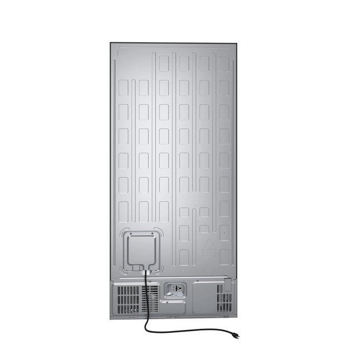 FORNO Espresso Milano 31" 17.2 cu. ft. Refrigerator and Bottom Freezer in Black with Antique Brass Handles, FFFFD1785-31BLK
