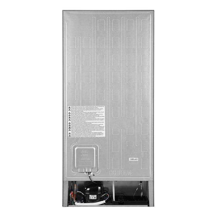 FORNO Espresso Milano 31" 17.2 cu. ft. Refrigerator and Bottom Freezer with Ice Maker in White and Silver Handles, FFFFD1786-31WHT