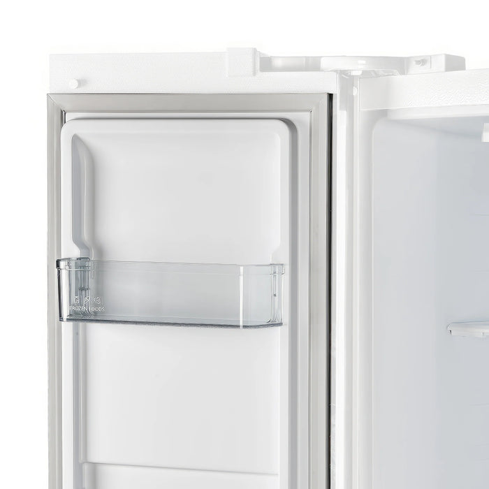 FORNO Espresso Salerno 33" 15.6 cu. ft. Refrigerator in White with Silver Handles, FFRBI1805-33WHT