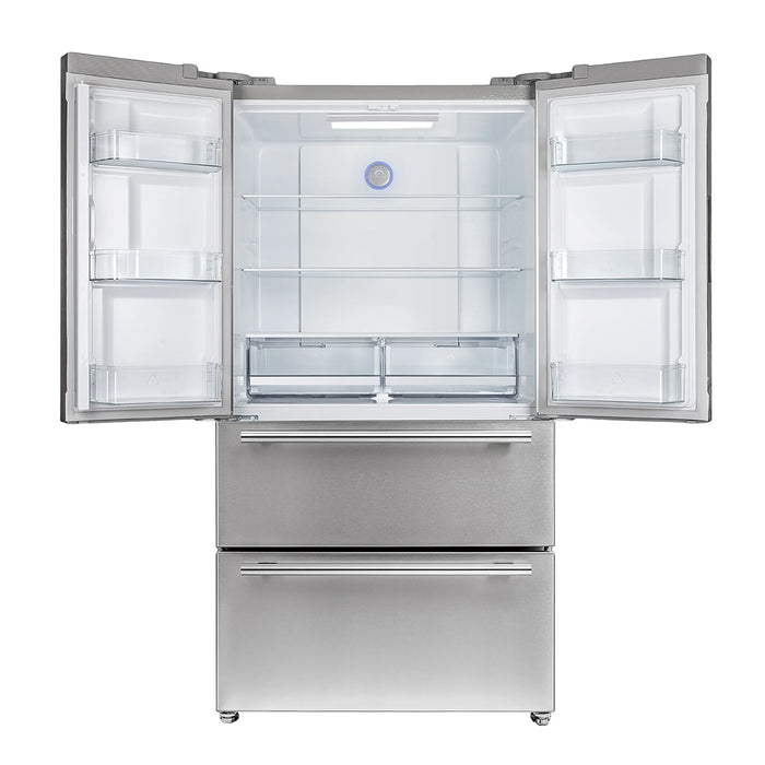 Forno Appliance Package - 36" Dual Fuel Range, Dishwasher, 36" Refrigerator, FBDL-004-02CAUS