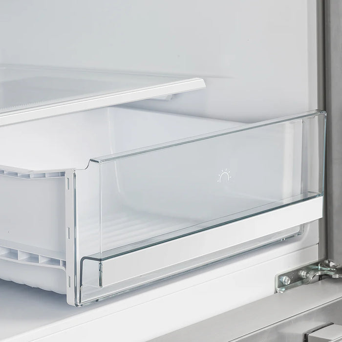 FORNO Moena 40" 19.2 cu. ft. French Door Built-In Refrigerator in Stainless Steel with Ice Maker and Modern Trim Kit, FFRBI1820-40MG