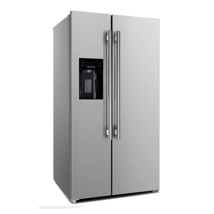 Forno Salerno 40" Side-by-Side Stainless Steel Refrigerator/Freezer