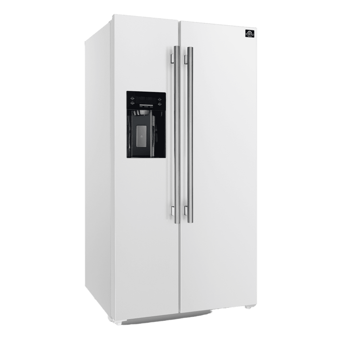 Forno Salerno - 36" Side-by-Side Refrigerator in White