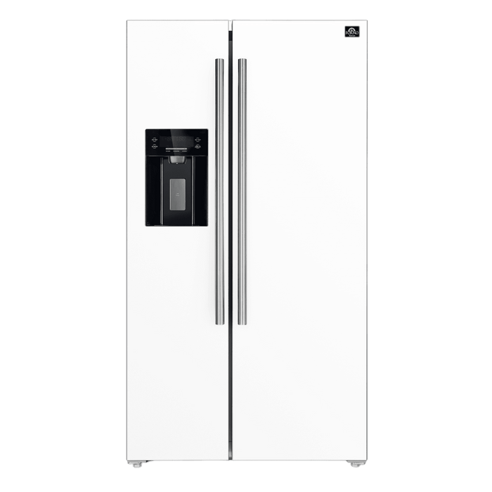 Forno Salerno - 36" Side-by-Side Refrigerator in White