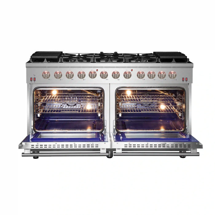 Forno Massimo - 60" Gas Range in Stainless Steel