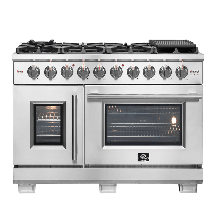 Forno Capriasca - 48″ Freestanding French Door Gas Range