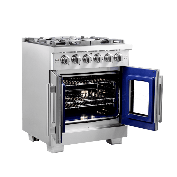 Forno Capriasca - 30″ Freestanding French Door Gas Range