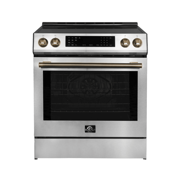 Forno Donatello - 30" Slide-In Induction Range in Stainless-Steel