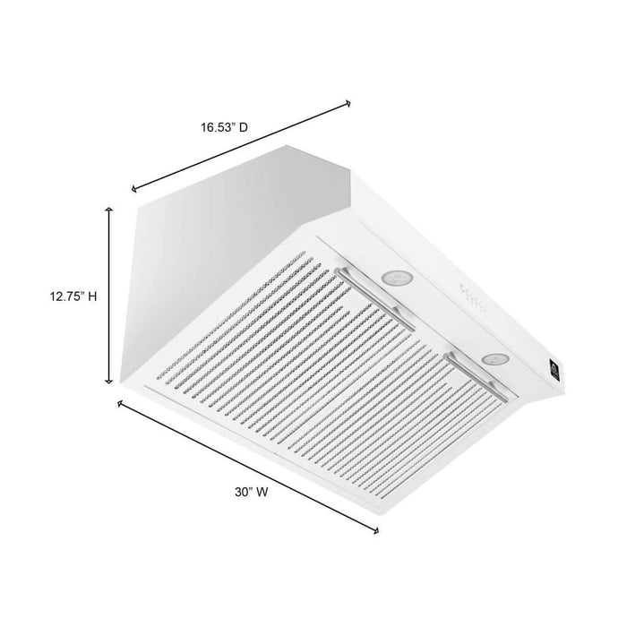 Forno Bari - 30″ Under Cabinet Range Hood in White