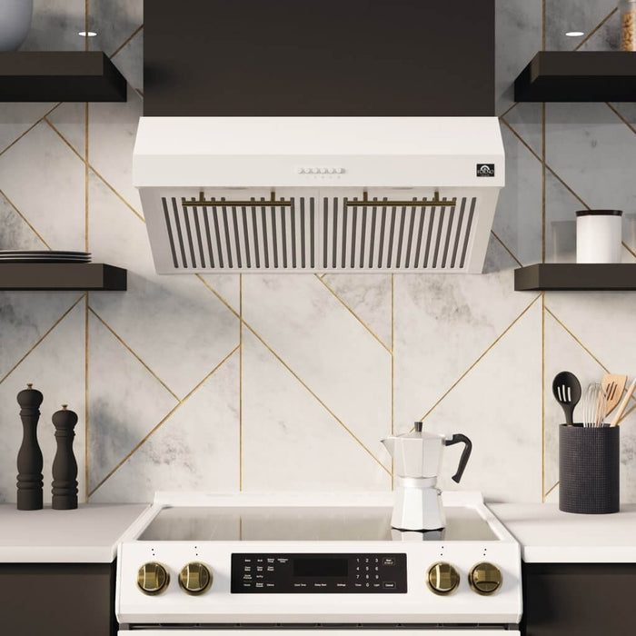 Forno Bari - 30″ Under Cabinet Range Hood in White