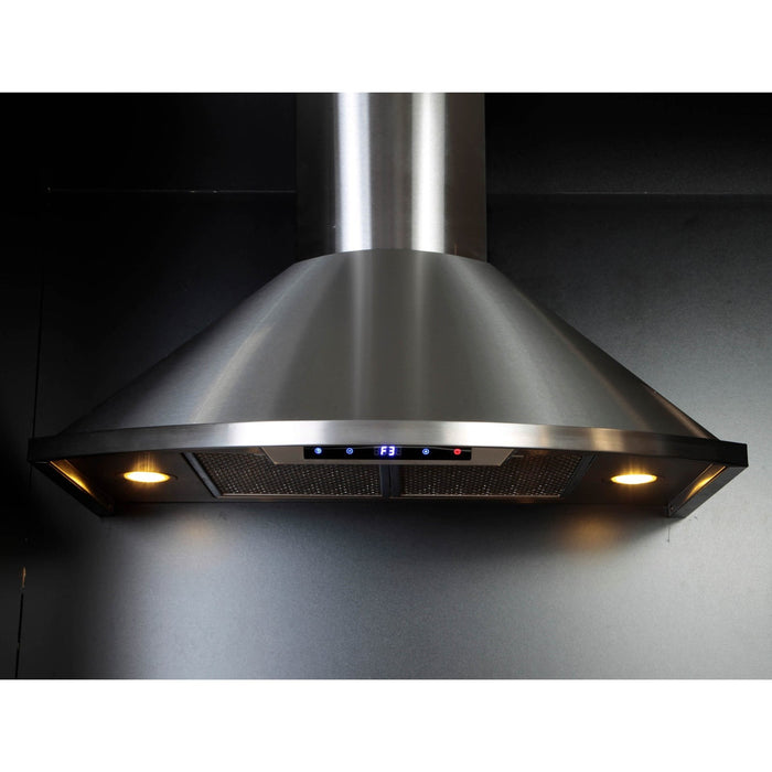 30" Forno Campobasso Wall Mount Range Hood featuring Hybrid Mesh Filter